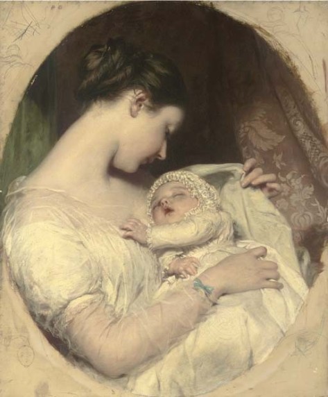 Maternità pittore britannico